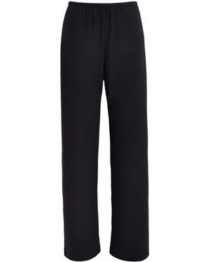 Leset Lauren Wide-Leg Pocket Pants - Black