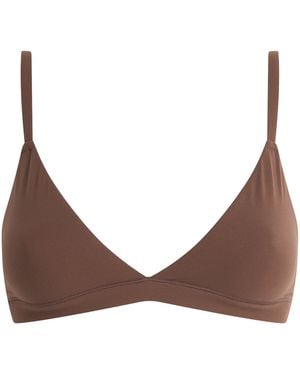 Skims Fits Everybody Triangle Bralette - Brown