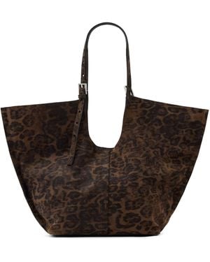AllSaints Suede Leppo Tote Bag - Brown