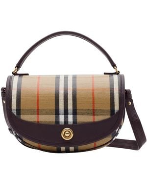 Burberry Canvas Highlands Cross-Body Bag - Metallic