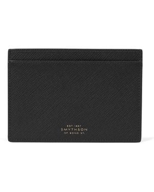 Smythson Panama Leather Passport Sleeve - Black