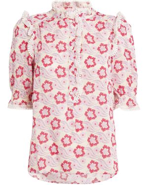 ME+EM Me+em Floral Swirl Print Blouse - Pink