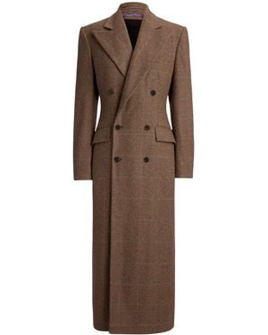 Ralph Lauren Tweed Overcoat - Brown