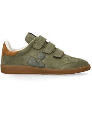 Isabel Marant Suede Beth Logo Trainers - Green