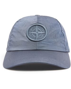 Stone Island Logo Baseball Cap - Blue