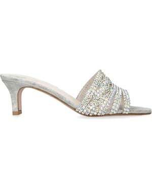 Gina Geneva Heeled Mules 55 - White
