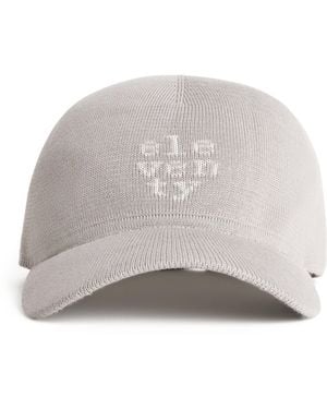 Eleventy Cotton-Blend Logo Baseball Cap - Grey