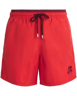 Vilebrequin Embroidered Moka Swim Shorts