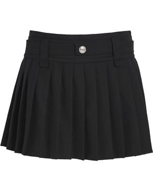 Maje Pleated Mini Skirt - Black