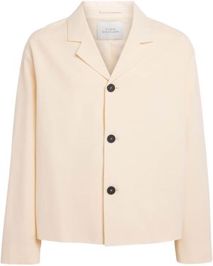 Studio Nicholson Cotton-Linen Ferro Hybrid Jacket - Natural