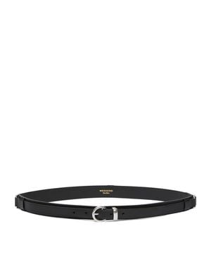 Weekend by Maxmara Leather Belt - Black