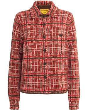 Guest In Residence Cashmere Plaid Dylan Shirt - Red