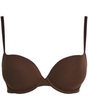 Skims Fits Everybody Push-Up Demi Bra - Brown