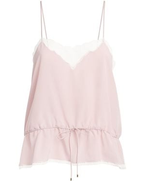 Chloé Silk Drawstring Cami Top - Pink