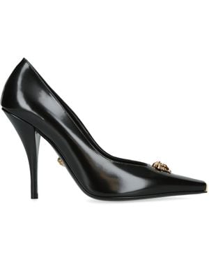 Versace Leather La Medusa Pumps 105 - Black