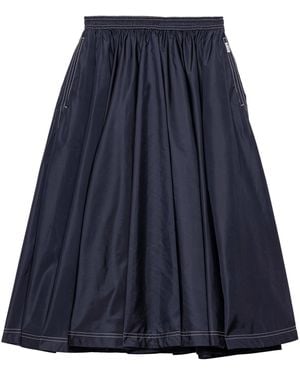 Prada Re-Nylon Lightweight Midi Skirt - Blue