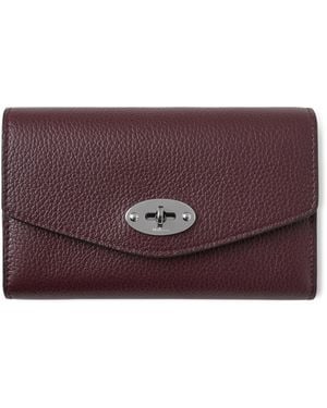 Mulberry Medium Leather Darley Wallet - Purple
