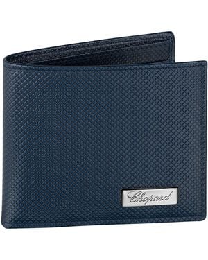 Chopard Mini Leather Il Classico Bifold Wallet - Blue