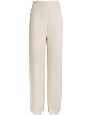 Agnona London Wide-Leg Tailored Trousers - White