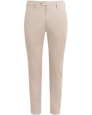 Canali Stretch-Cotton Straight Chinos - Natural