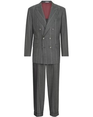 Brunello Cucinelli Wool-Silk-Cashmere 2-Piece Suit - Grey