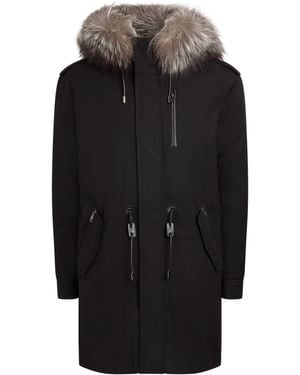 Mackage Fur-Trim Down Mortiz Parka - Black
