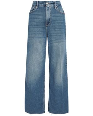 GOOD AMERICAN Good Skate Cropped Wide-Leg Jeans - Blue