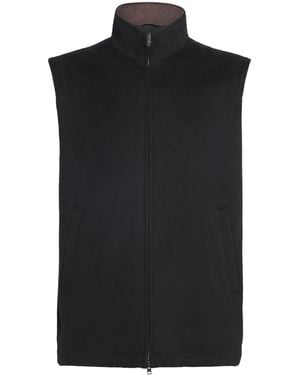 Herno Wool-Cashmere Gilet - Black