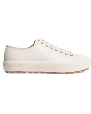 Sandro Leather Vulca Sneakers - White