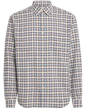 NN07 Organic Cotton Check Deon Shirt - White