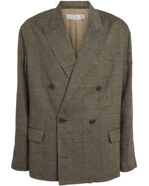 Our Legacy Linen-Silk-Cotton Halt Blazer - Green