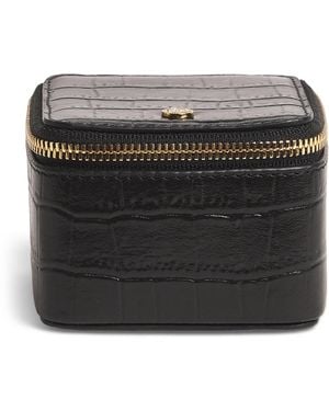 Harrods Small Leather Trinket Box - Black