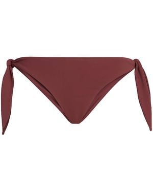 Brunello Cucinelli Side-Tie Bikini Bottoms - Purple
