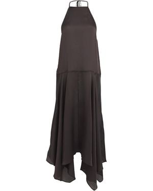 St. Agni Silk Handkerchief Maxi Dress - Black