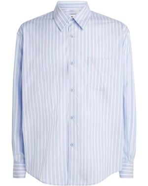 Sandro Cotton Stripe Shirt - Blue