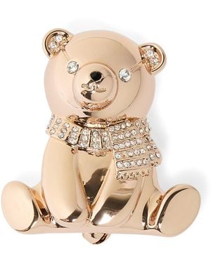 Max Mara Teddy Bear Brooch - Natural