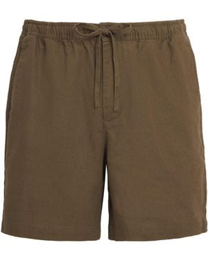 Barbour Linen-Cotton Shorts - Green