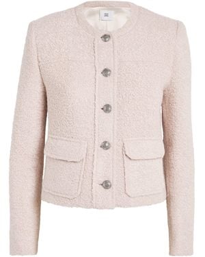 Adam Lippes Alpaca-Cashmere Brushed Bouclé Lana Jacket - Pink