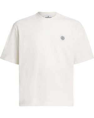 Stone Island Cotton Logo T-Shirt - White
