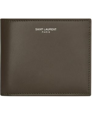 Saint Laurent Leather Bifold Wallet - Black