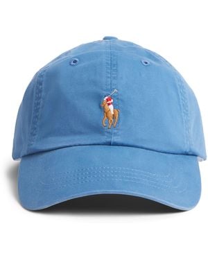 Polo Ralph Lauren Cotton Polo Pony Baseball Cap - Blue