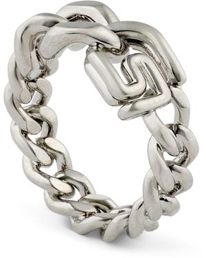 Givenchy Brass Chain G Ring - Metallic