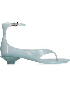 Chloé Jelly Heeled Sandals 25 - Blue