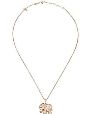 Chopard And Diamond Happy Diamonds Elephant Necklace - Metallic