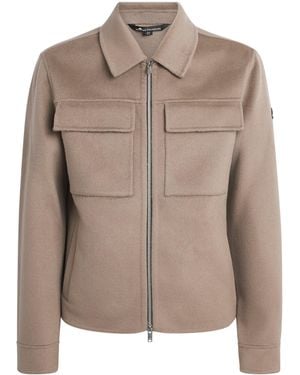 Moose Knuckles Wool-Cashmere-Silk Jacques Jacket - Brown