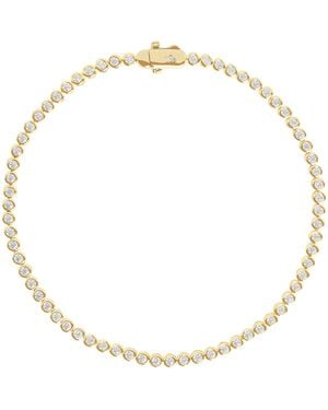 Astrid & Miyu And Diamond Tennis Bracelet - Metallic