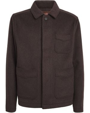 PAIGE Wool-Blend Chancery Jacket - Brown