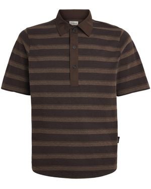 Oliver Spencer Organic Cotton Stanfield Polo Shirt - Black