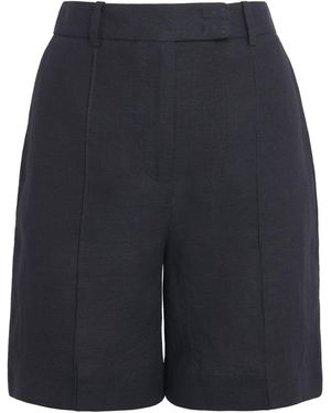 Eleventy X Harrods Linen Bermuda Shorts - Blue