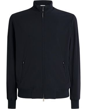 Marco Pescarolo Wool Zip-Up Technical Jacket - Blue